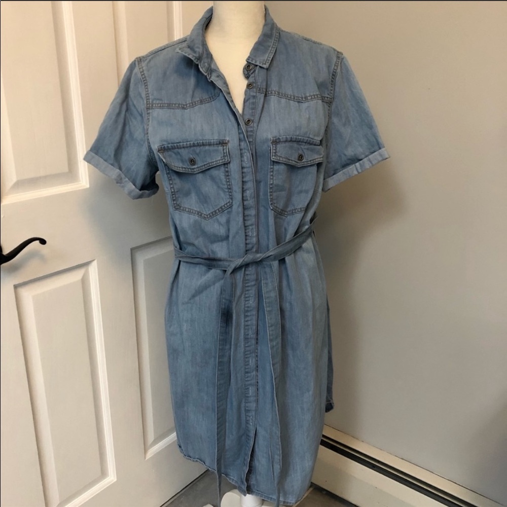 ASOS curve denim dress